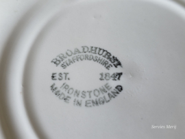 Engels rood Broadhurst ronde schaal 20 cm