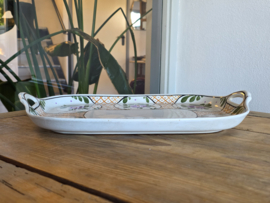 Societe Ceramique Schrijfnamendecor Baarn Dienblad van Aardewerk