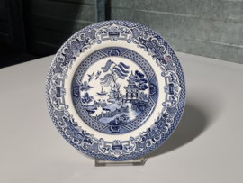 Engels blauw Willow Ironstone Bordje 17,5 cm