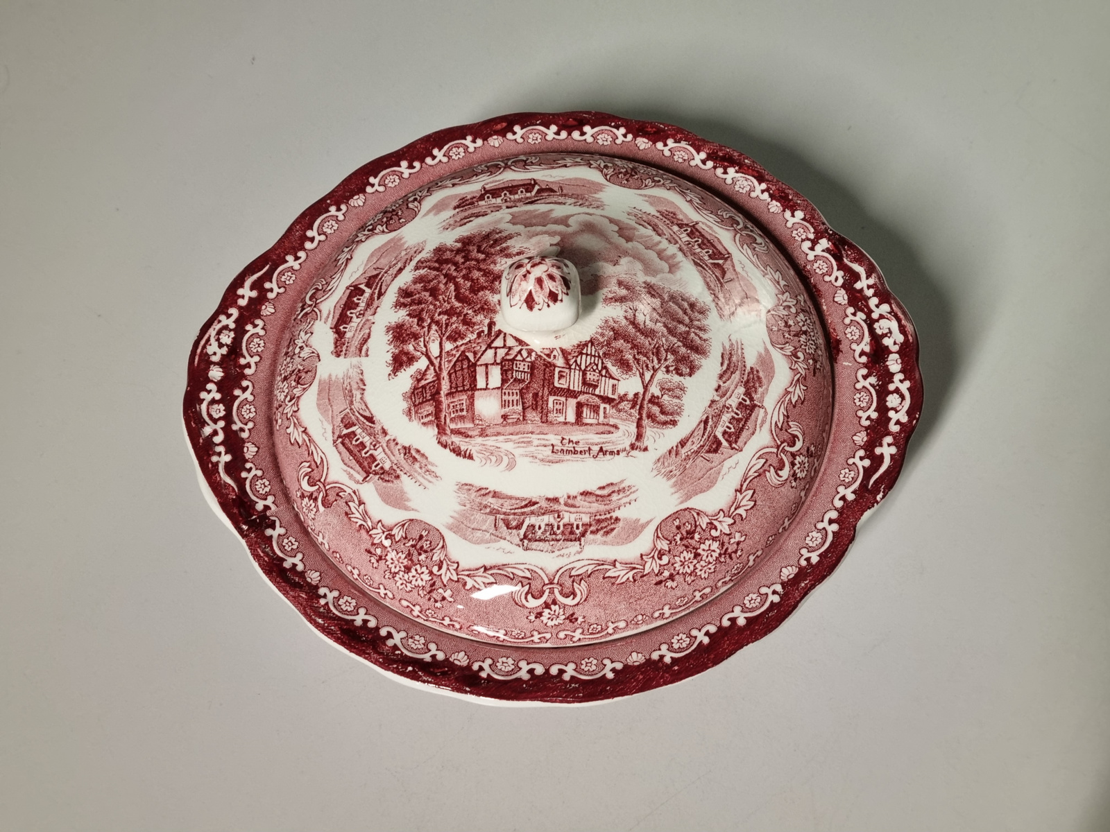 Engels rood Grindley Country Inns dekschaal terrine