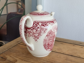 Regout Castillo Old England rood Koffieservies Theeservies 4-pers.
