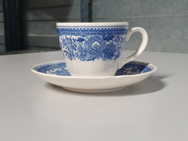 Villeroy en Boch Burgenland blauw Koffie Kop en schotel