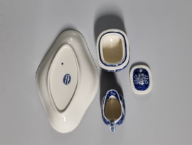 Engels Copeland Spode's Tower  blauw Ontbijtservies 6-pers