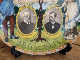 Verkocht = Societe Ceramique Wandbord 37,5 cm