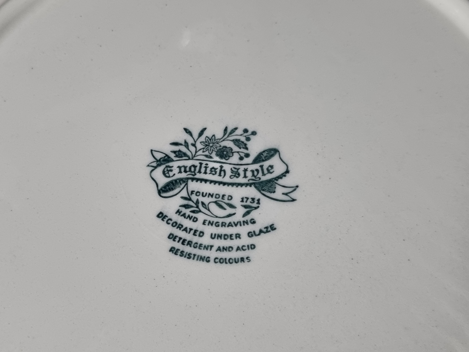 Engels blauw English Style serveerbord 28,5 cm