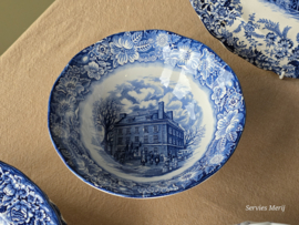 Engels blauw Mix & Match compleet dinerservies 6 personen 29 delen