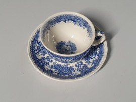 Villeroy en Boch Burgenland blauw Thee Kop en schotel Ø 9 cm