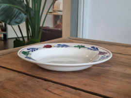 Boerenbont Boch diep pasta curry bord 24,5 cm (oude groen/zwarte stempel)