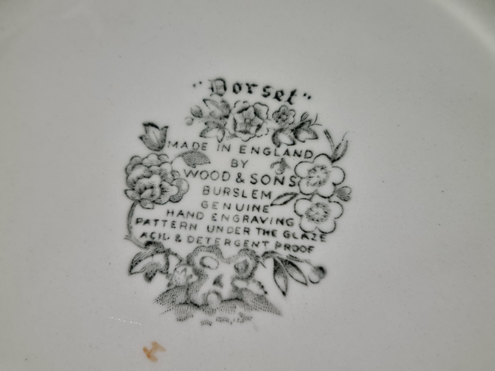 Engels gekleurd Wood & Sons Dorset plat Dinerbord 25 cm