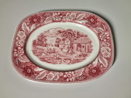 Engels rood Wood & Sons Burslem decor Woodland Roomstel op Plateau