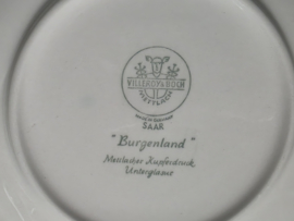 Villeroy en Boch Burgenland blauw set 4x soepkom met schotel (rond oortje)