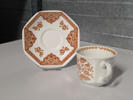 Engels buin oranje Meakin Old Pekin kop en schotel