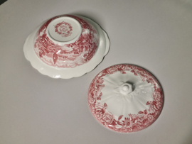 Engels rood Ridgway Woburn dekschaal terrine