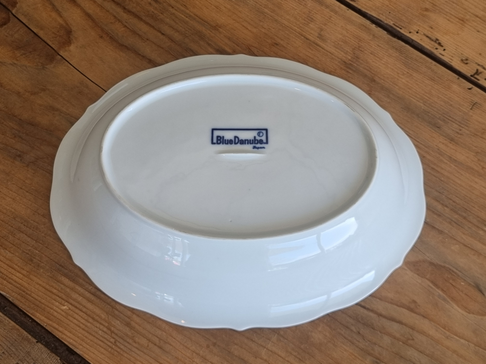 Blue Danube hoge ovale schaal 25,5 cm