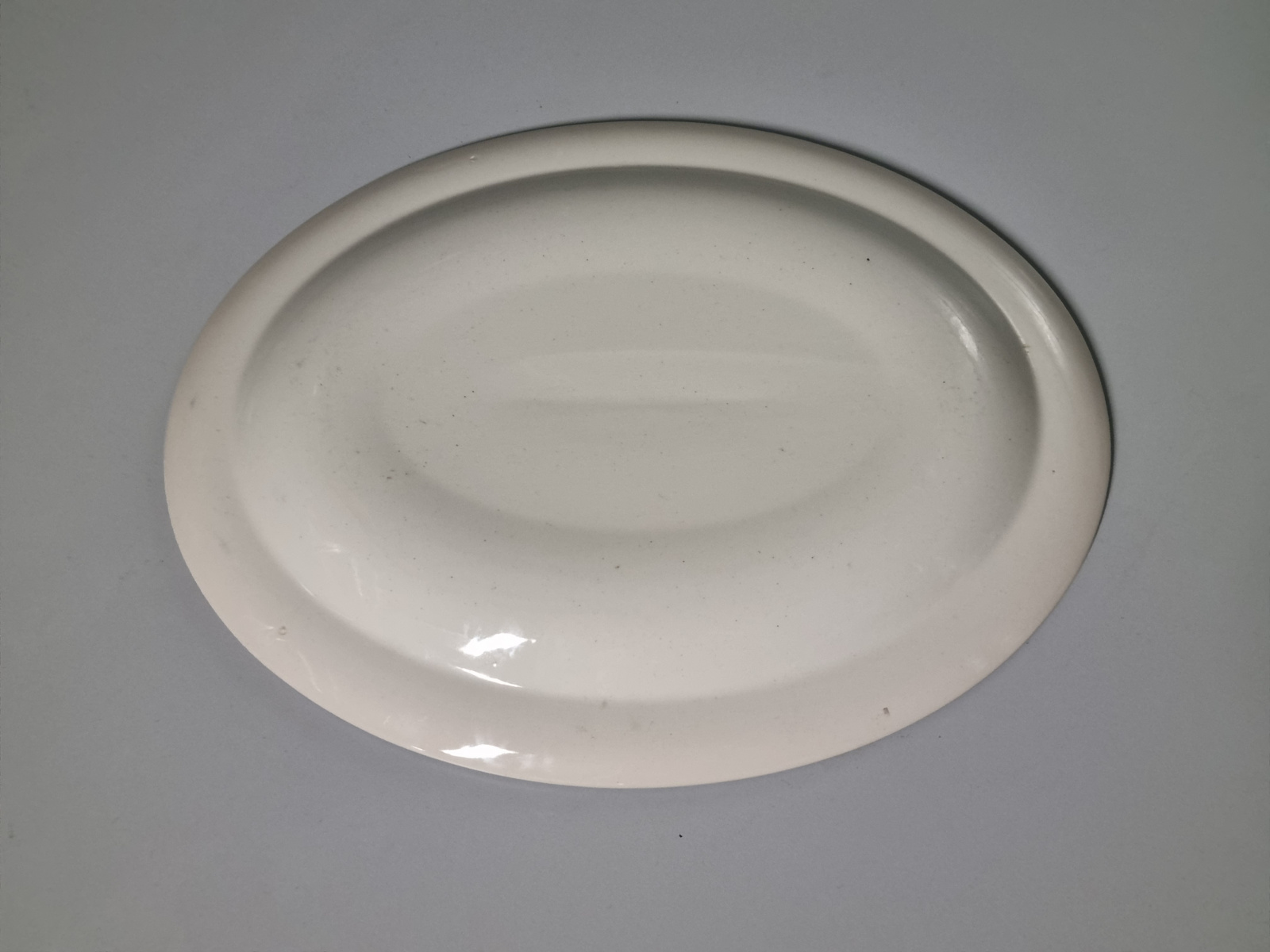 Engels blauw  Ironstone EIT Ltd England ovale schaal 28,5 cm