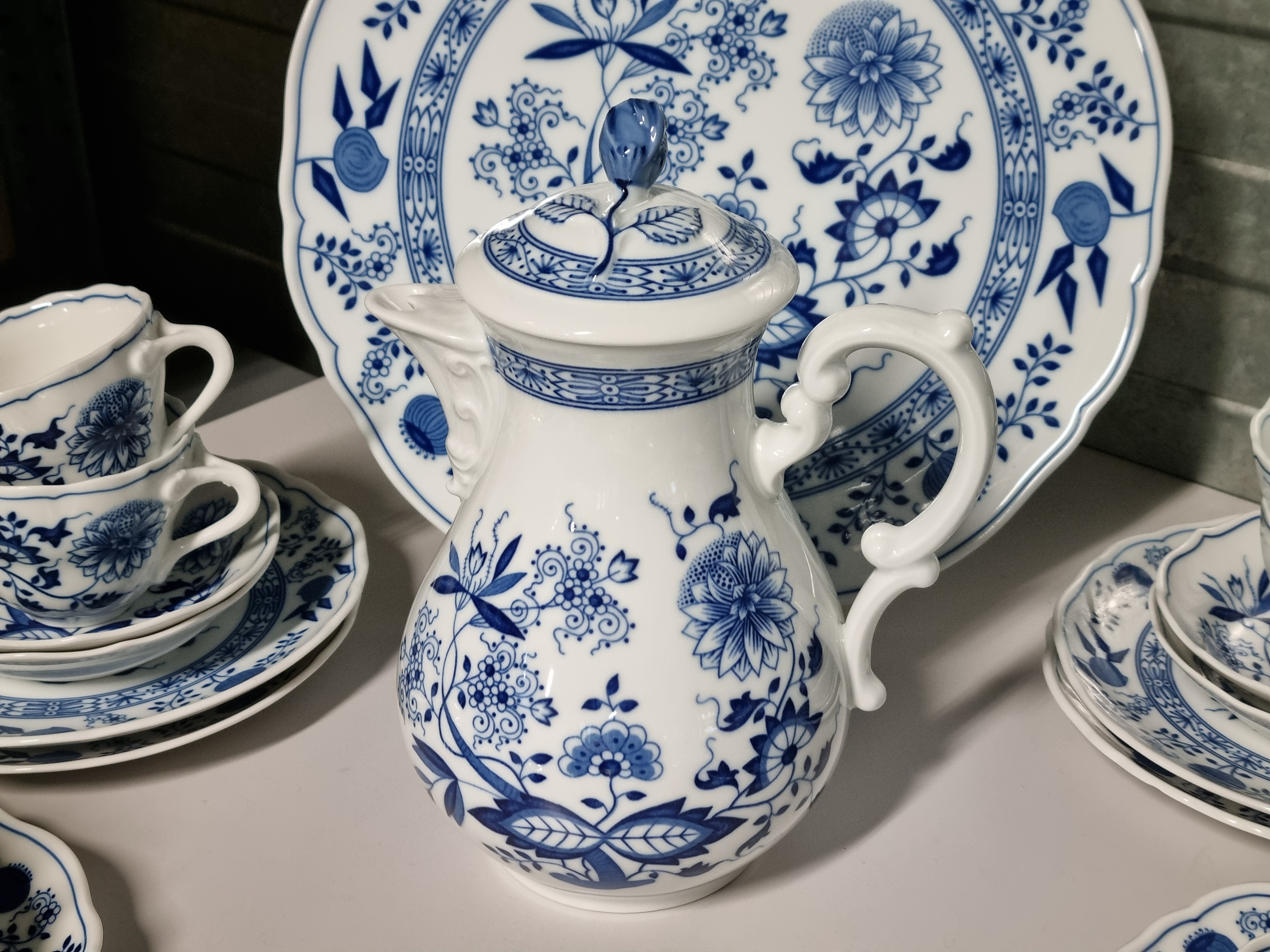 Zwiebelmuster Hutschenreuther compleet koffieservies theeservies 8 personen