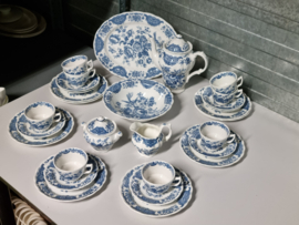 Engels Ridgway Windsor blauw Ontbijtservies 8-pers.