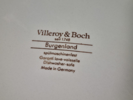 Villeroy en Boch Burgenland rood Pannenkoekenbord Gebaksbord 31 cm