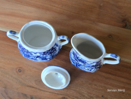 Engels blauw Grindley Country Style roomstel