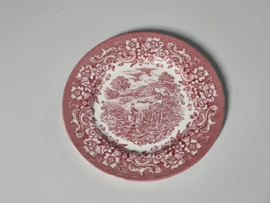 Engels rood 17th Century England Royal Tudor Ware Staffordshire Ontbijtbord 20 cm