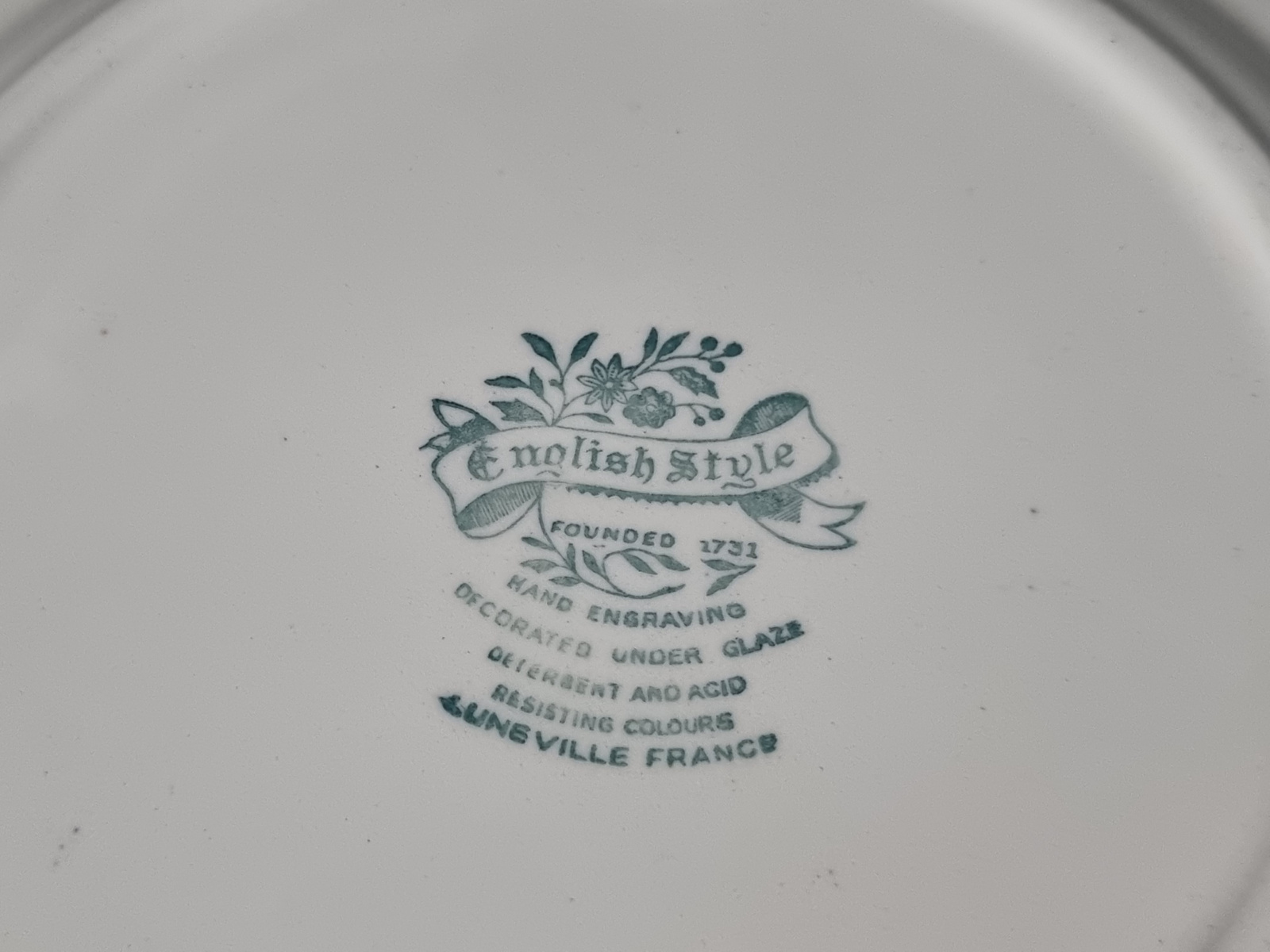 Engels blauw English Style plat dinerbord 24 cm