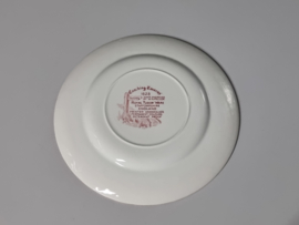 Engels rood Coaching Taverns Royal Tudor Ware Staffordshire set 6x Ontbijtbordje 20 cm