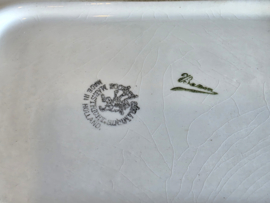 Societe Ceramique Schrijfnamendecor Baarn Dienblad van Aardewerk