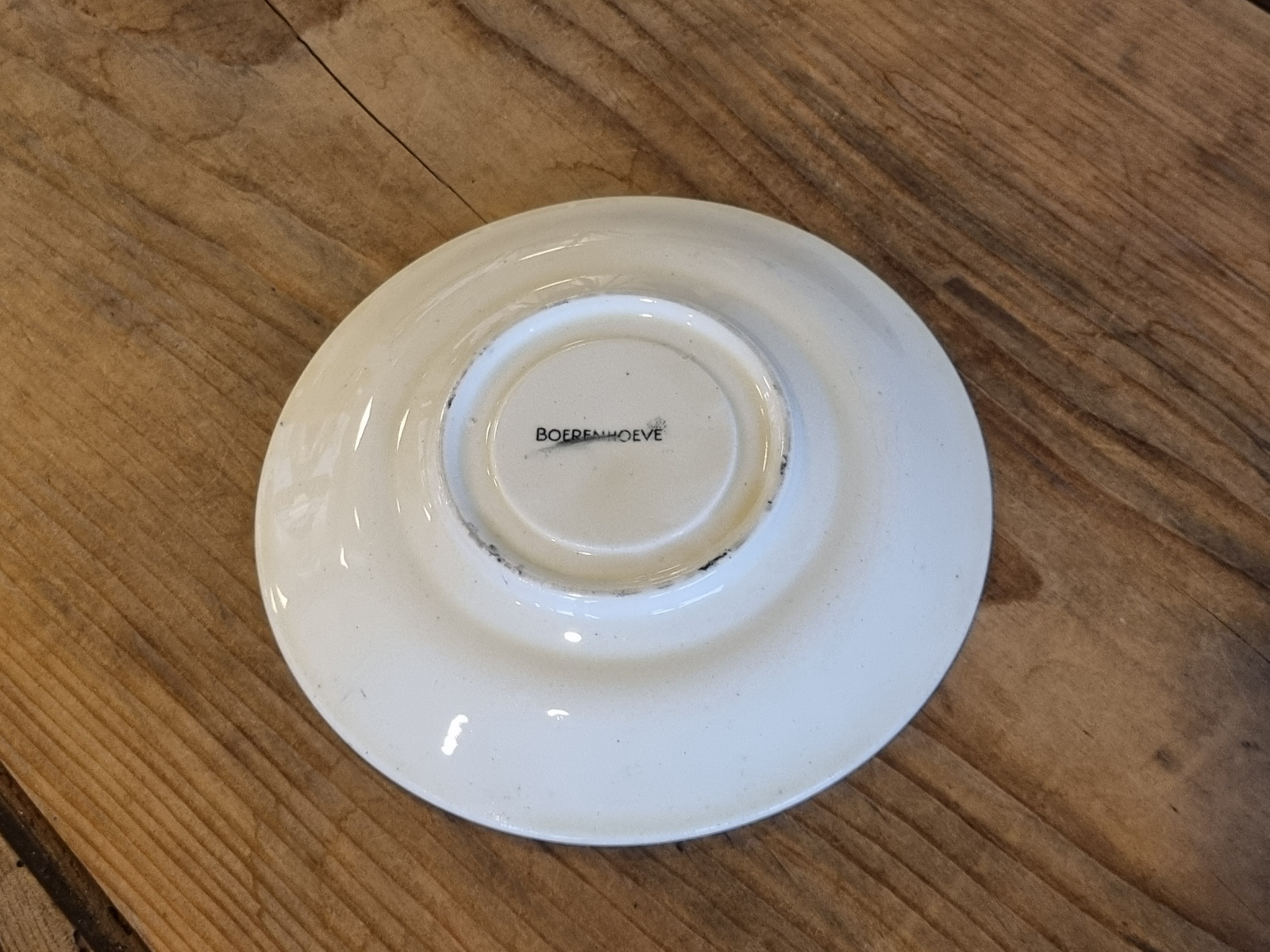 Boerenhoeve Zwart Societe Ceramique Losse schotel voor Koffie kopje 15 cm