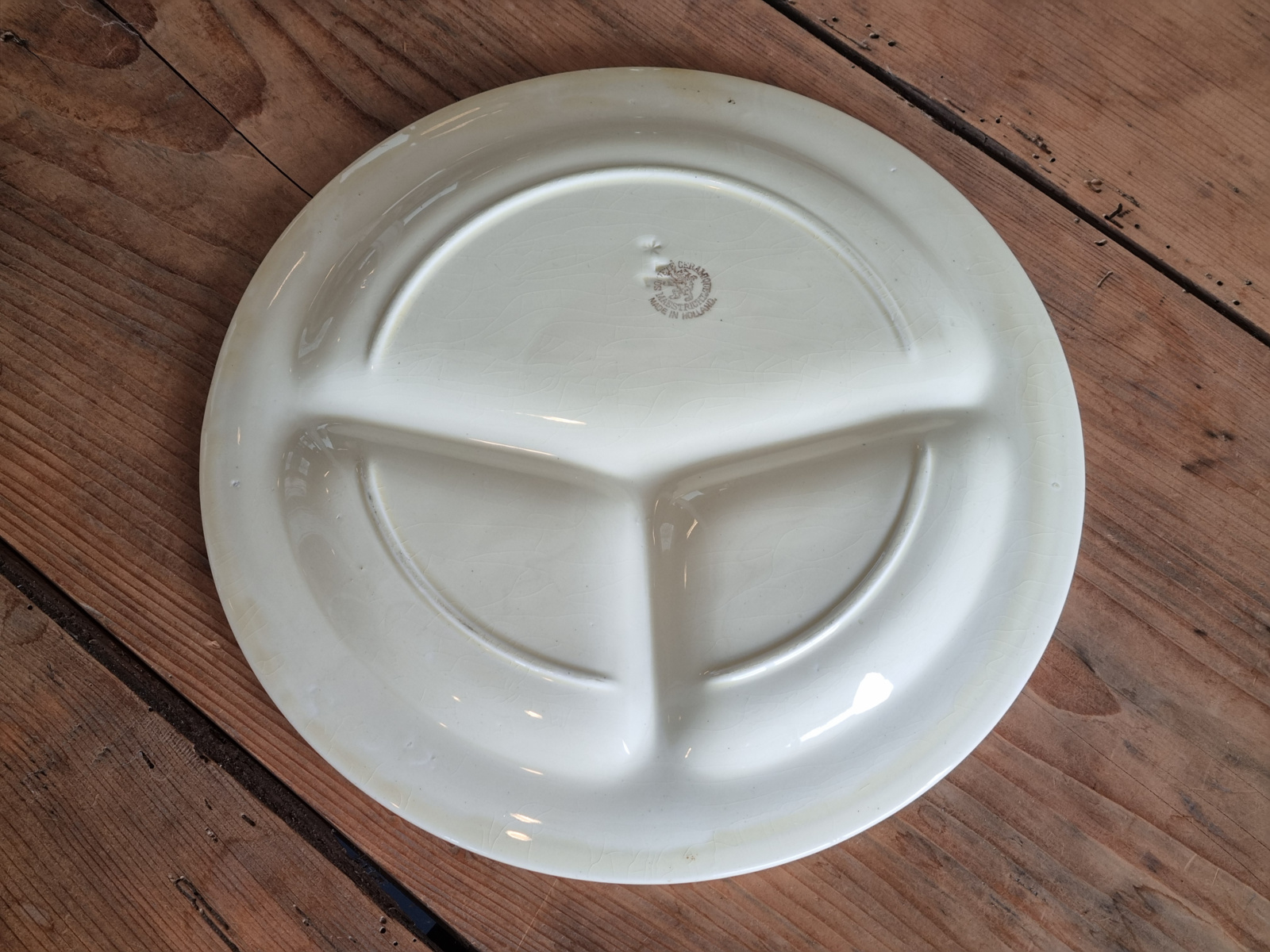 Oud Boerenbont Socete Ceramique Vakkenbord 28 cm