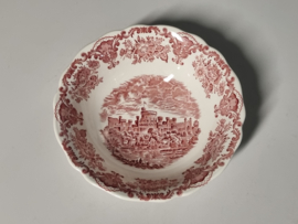 Engels rood Enoch Wedgwood Royal Homes Of Britain hoge ronde schaal 21 cm