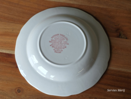 Engels rood Meakin Merrie England diep bord 23 cm
