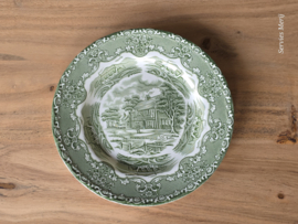 Engels groen Grindley Country Inns ontbijtbord 20 cm
