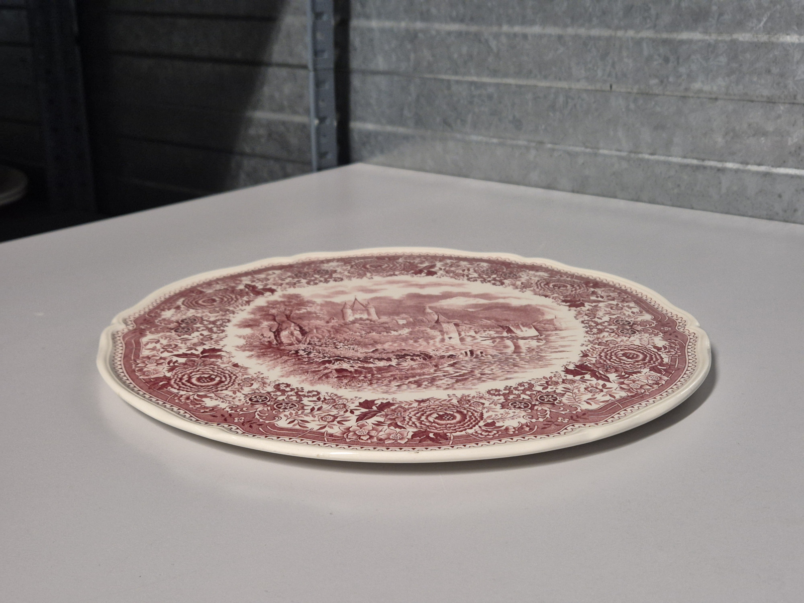 Villeroy en Boch Burgenland rood rond plateau 32 cm