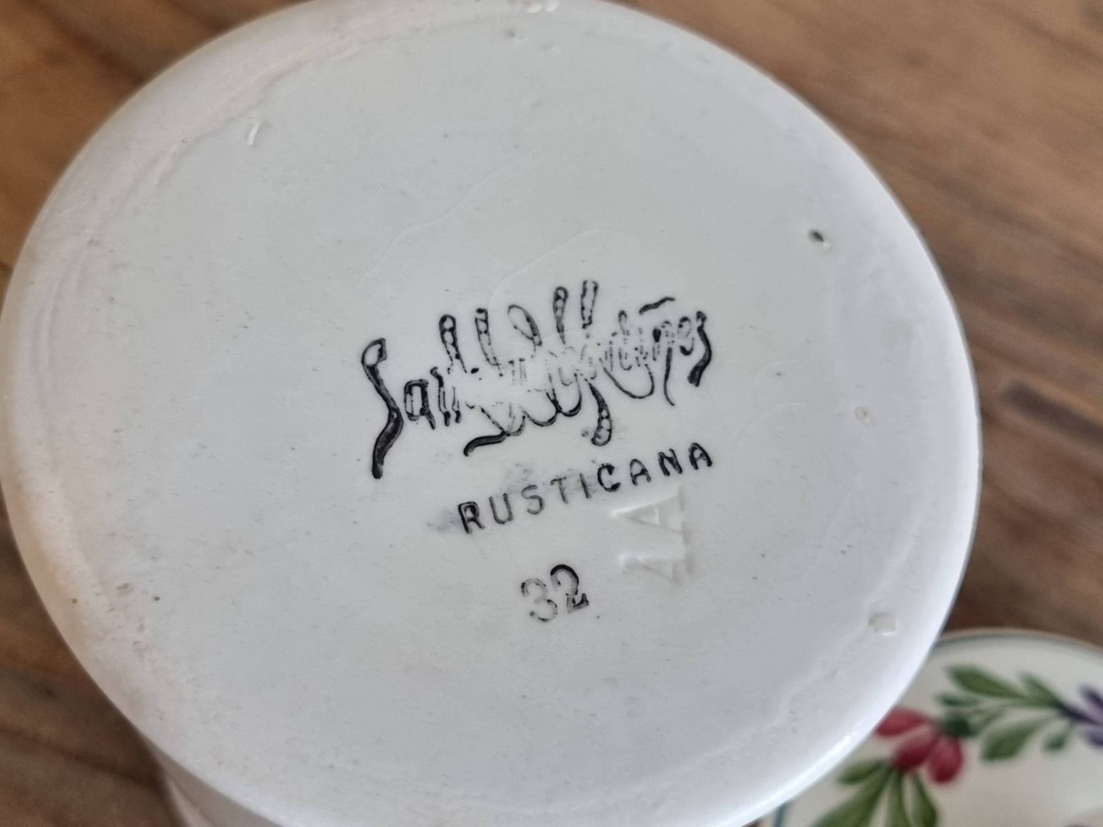 Frans Sarreguemines Rusticana Stroopkannetje klein model
