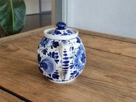 Delft blauw Societe Ceramique Theepotje 4-rings van het Tete-a-Tete-stel