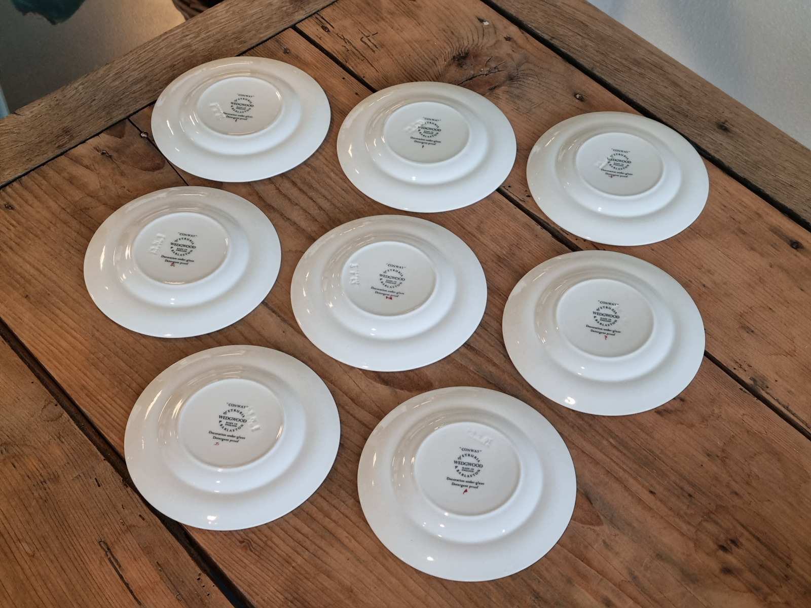 Wedgwood Conway set 8x Serveerbordje Amusebordje  13 cm
