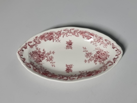 Villeroy en Boch Valeria rood ovaal schaaltje 23 cm