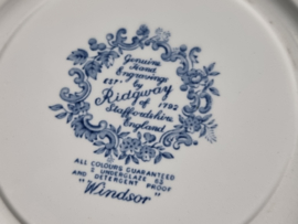 Engels Ridgway Windsor blauw ontbijtbord 19,5 cm