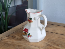 Engels Mason's Christmas Village 1983 Kerstservies Waterkan 1,2 liter
