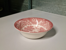 Engels rood Ironstone EIT Ltd England ronde hoge schaal 21,5 cm (brug)