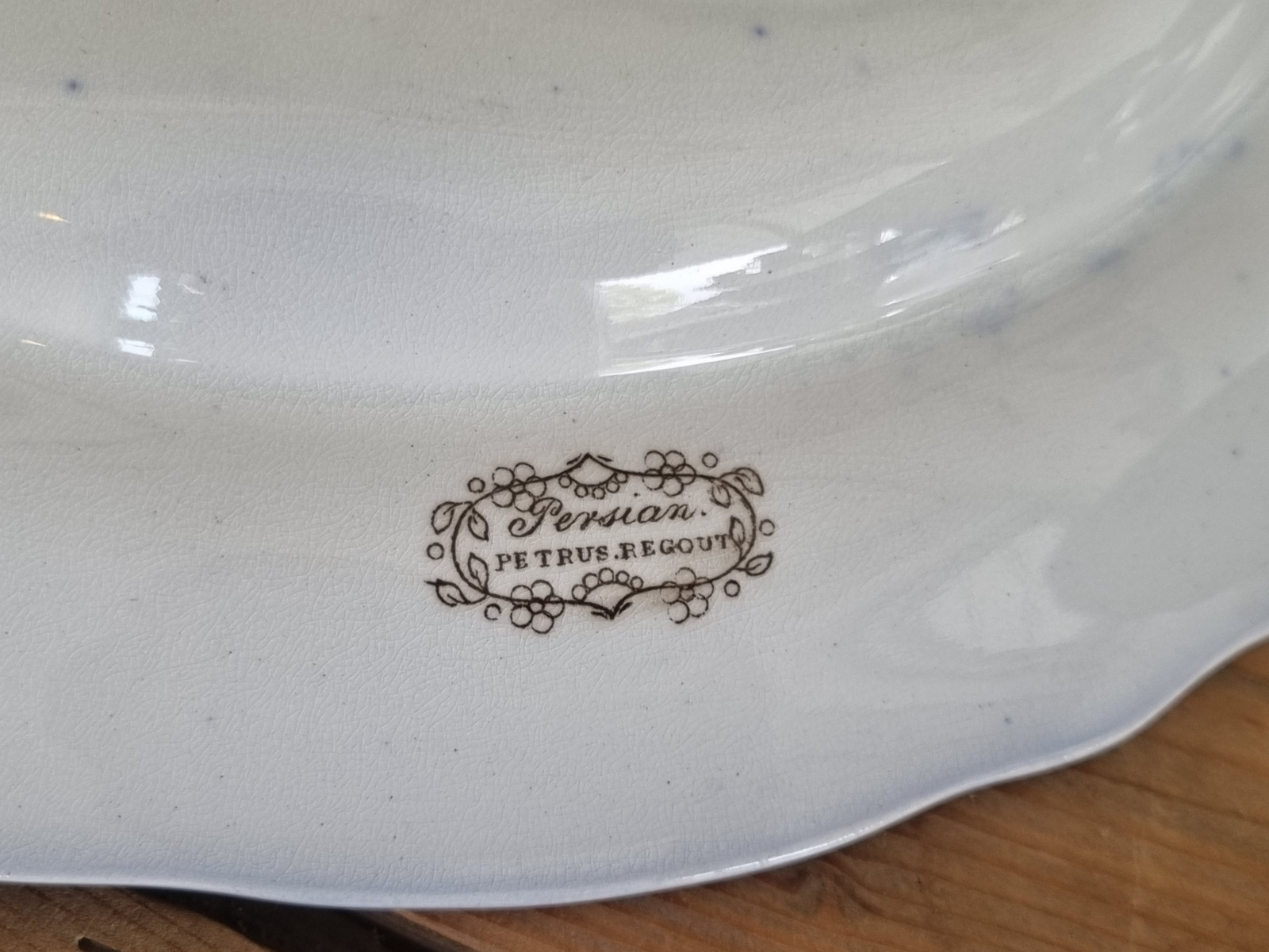 Petrus Regout Wellington decor Persian Serveerbord 33 cm