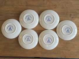 Engels blauw Enoch Wedgwood set 6x onderzetter