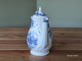 Engels blauw Myott Royal Mail Postkoets koffiepot