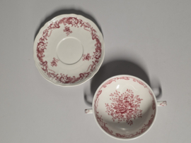 Villeroy en Boch Valeria rood Soepkom en schotel
