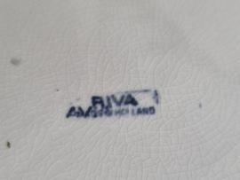 Petrus Regout Riva donker blauw Plat Dinerbord 24 cm