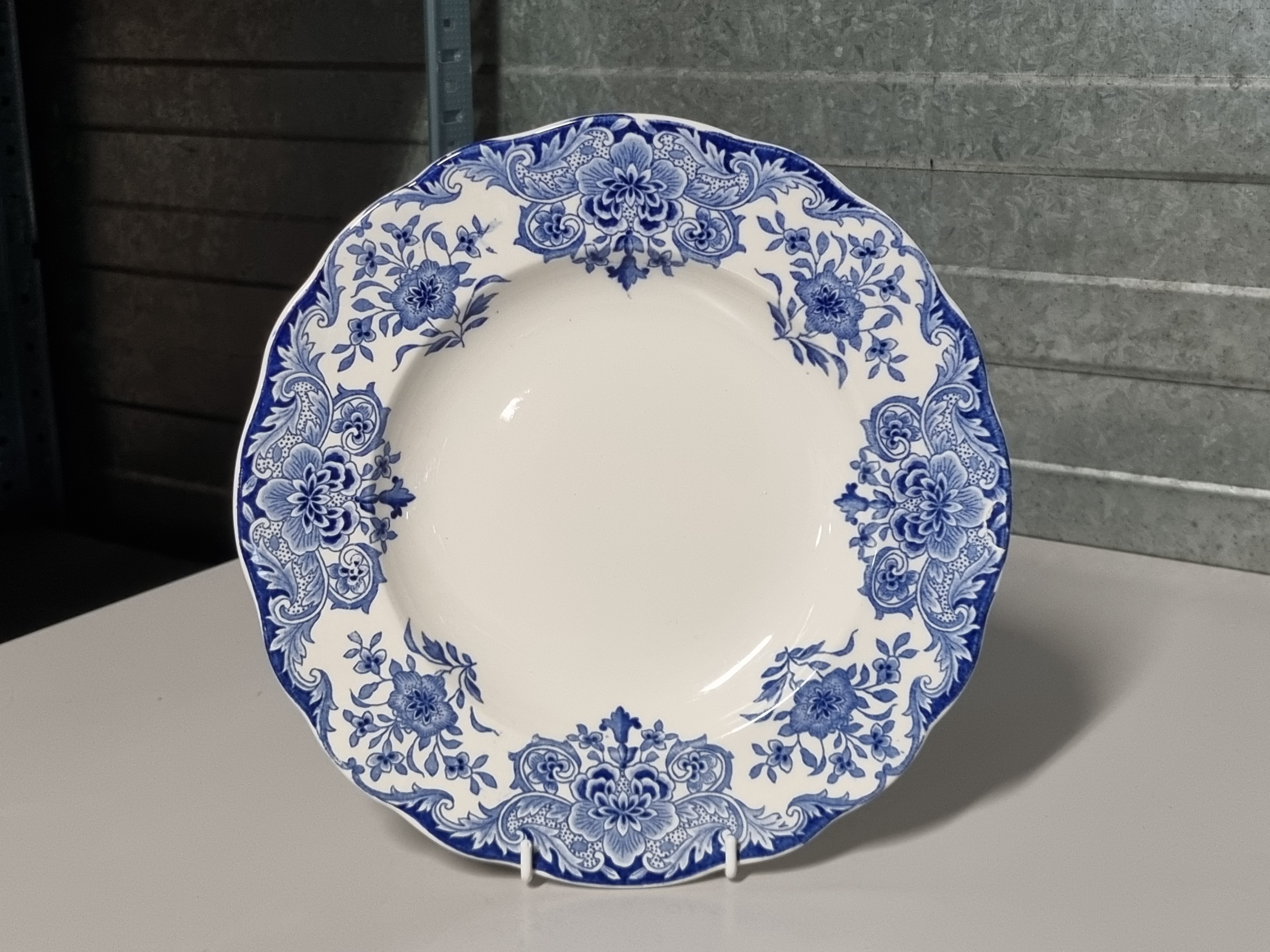 Boch BFK decor Dordrecht blauw diep pasta curry bord 25,5 cm