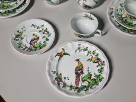 Copeland Spode Chelsea Birds Koffieservies Theeservies 5 personen