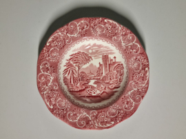 Engels rood River Scene Canterbury diep pasta curry bord 22,5 cm