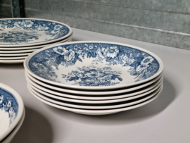 Verkocht = Villeroy & Boch Balmoral blauw serviesset 20 delig