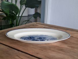 Landschap Blauw Societe Ceramique blauw Serveerschaal 33 cm (rond model)